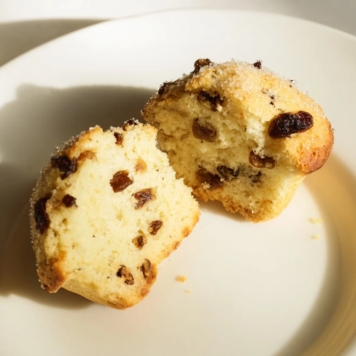 Golden-brown Mini Irish Soda Bread Muffins on a wire rack with a dab of butter melting, perfect for a cozy breakfast.