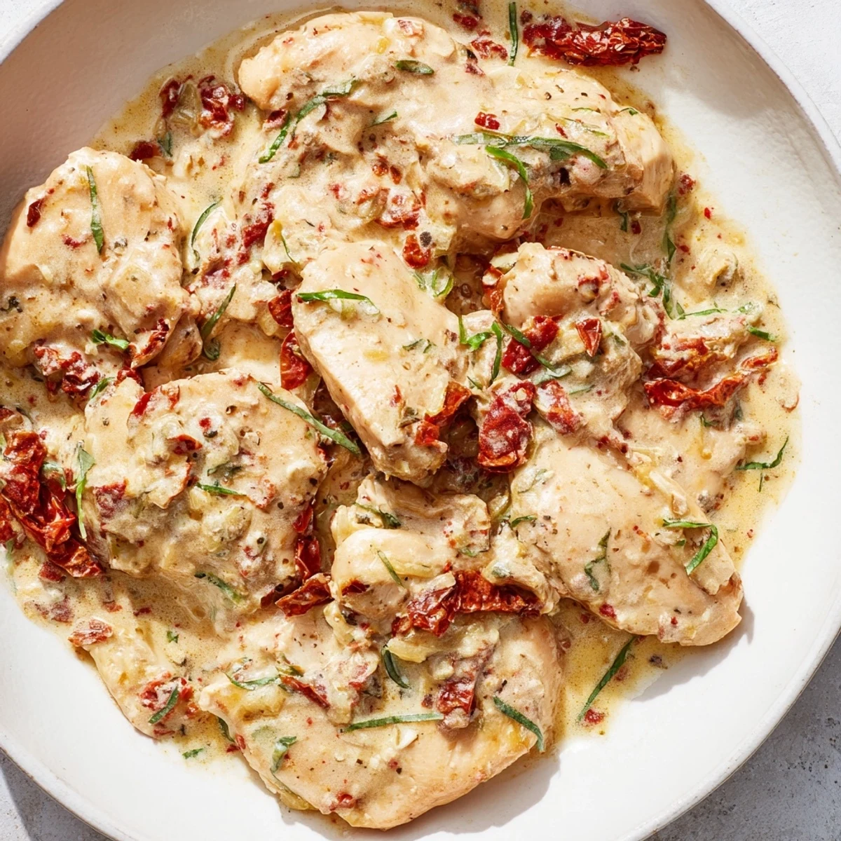 Tender chicken breasts slow-cooked in the Marry Me High Protein Crockpot Chicken recipe, served over fluffy quinoa for a wholesome, protein-packed American dinner.