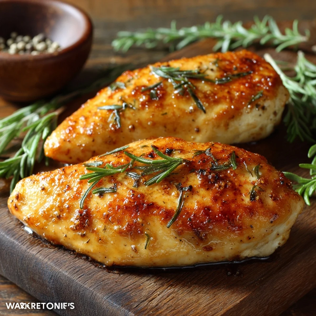 Baked Hasselback chicken arranged on a serving plate with roasted vegetables and fresh green salad accompaniment