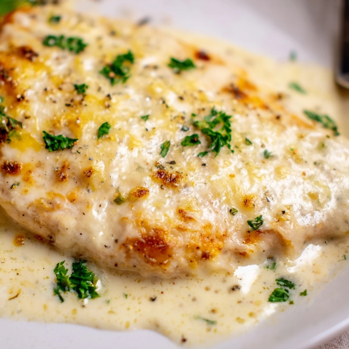 Warm Caesar Chicken Recipe served hot with roasted vegetables and lemon squeeze