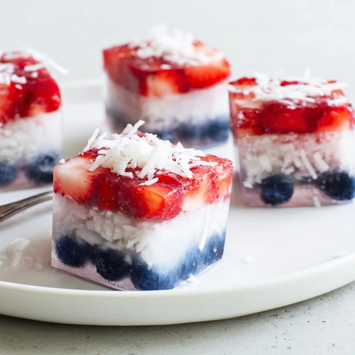 Red White And Blue Ice Cubes Recipe chilling lemonade, fruity layers glinting
