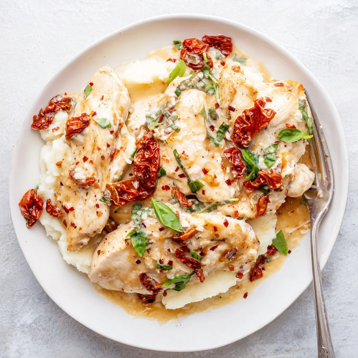 Weeknight Dump And Go Crockpot Marry Me Chicken, tender shredded, served over pasta