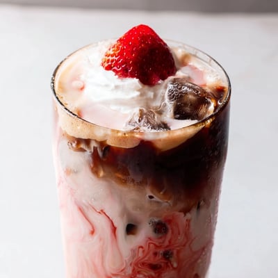 Strawberry Cream Cold Latte