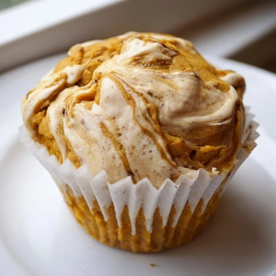 Chai Pumpkin Cheesecake Muffins