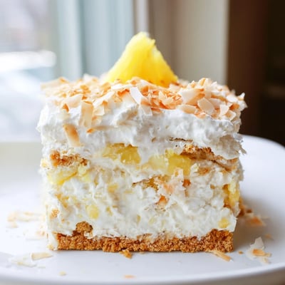 Pineapple Coconut Cream Cake